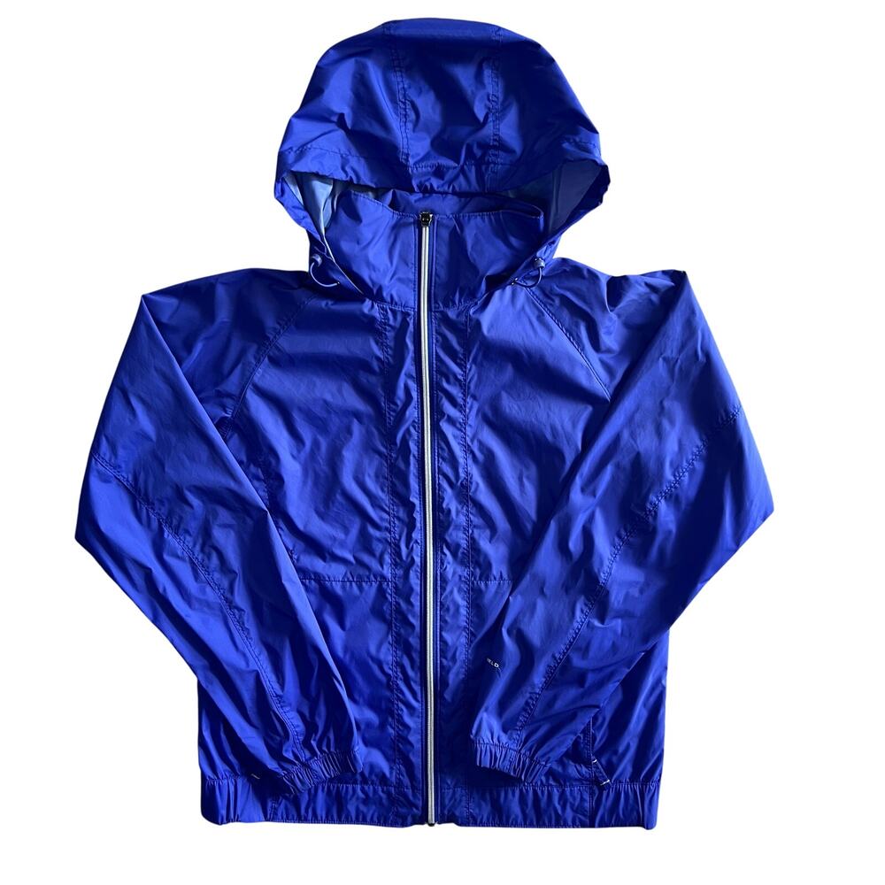 Columbia Omni Shield Blue Hooded Windbreaker Jacket Medium